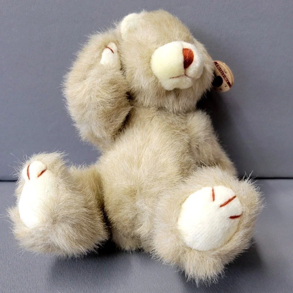 Ty Attic Treasures Dickens Plush Jointed Bear Vintage 1993 Tan Collectable
